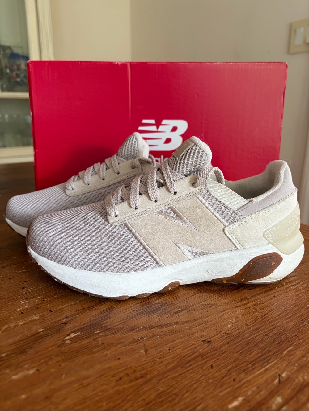 New Balance women’s beige/tan Fresh Foam Athletic Sneakers